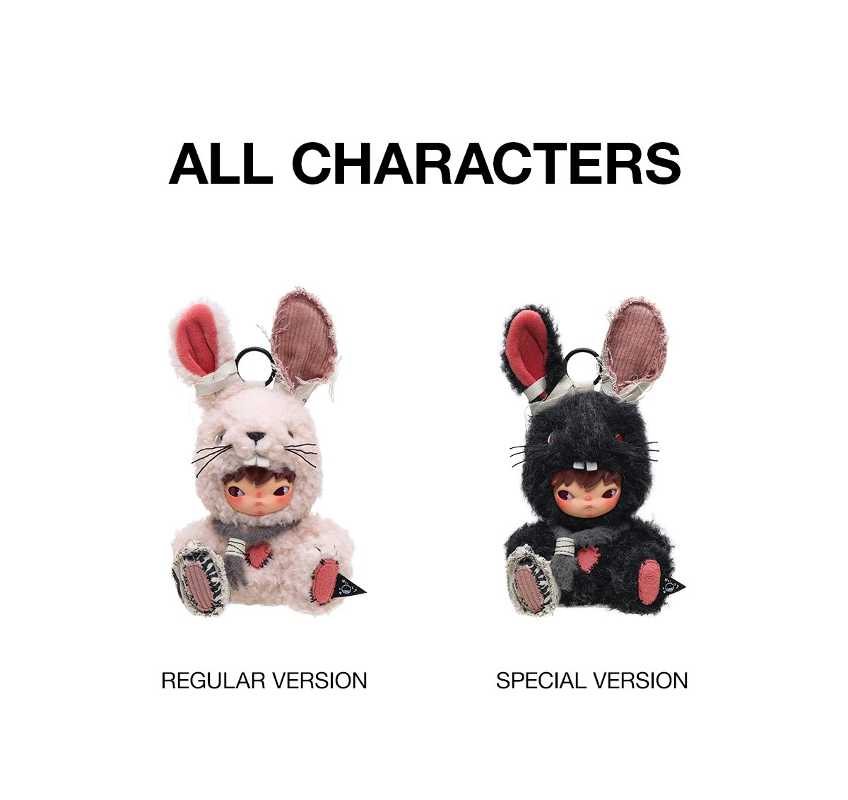 Hirono Little Hare Plush Doll Pendant - POP MART Official