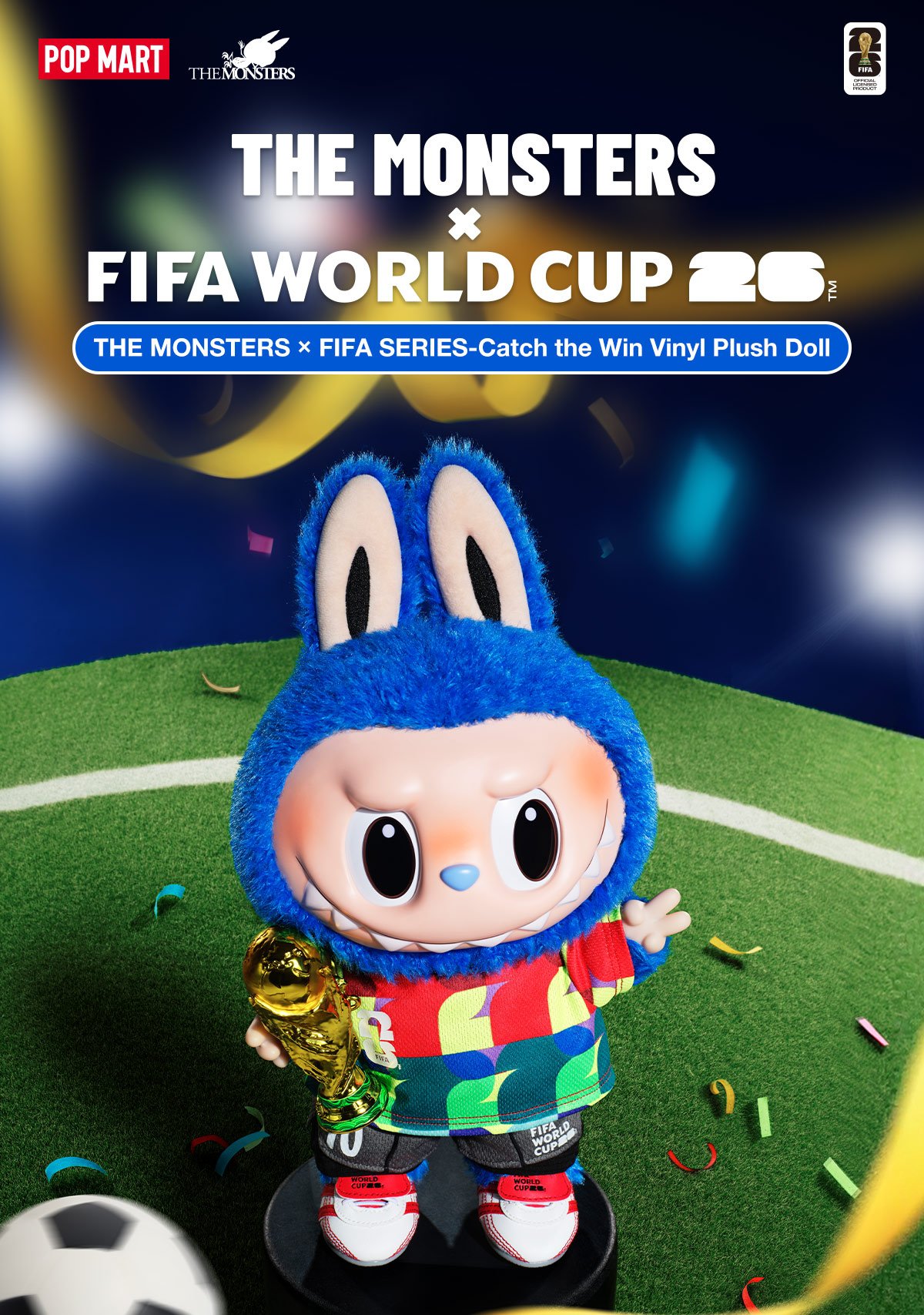 THE MONSTERS × FIFA SERIES-Catch the Win Vinyl Plush Doll - POP