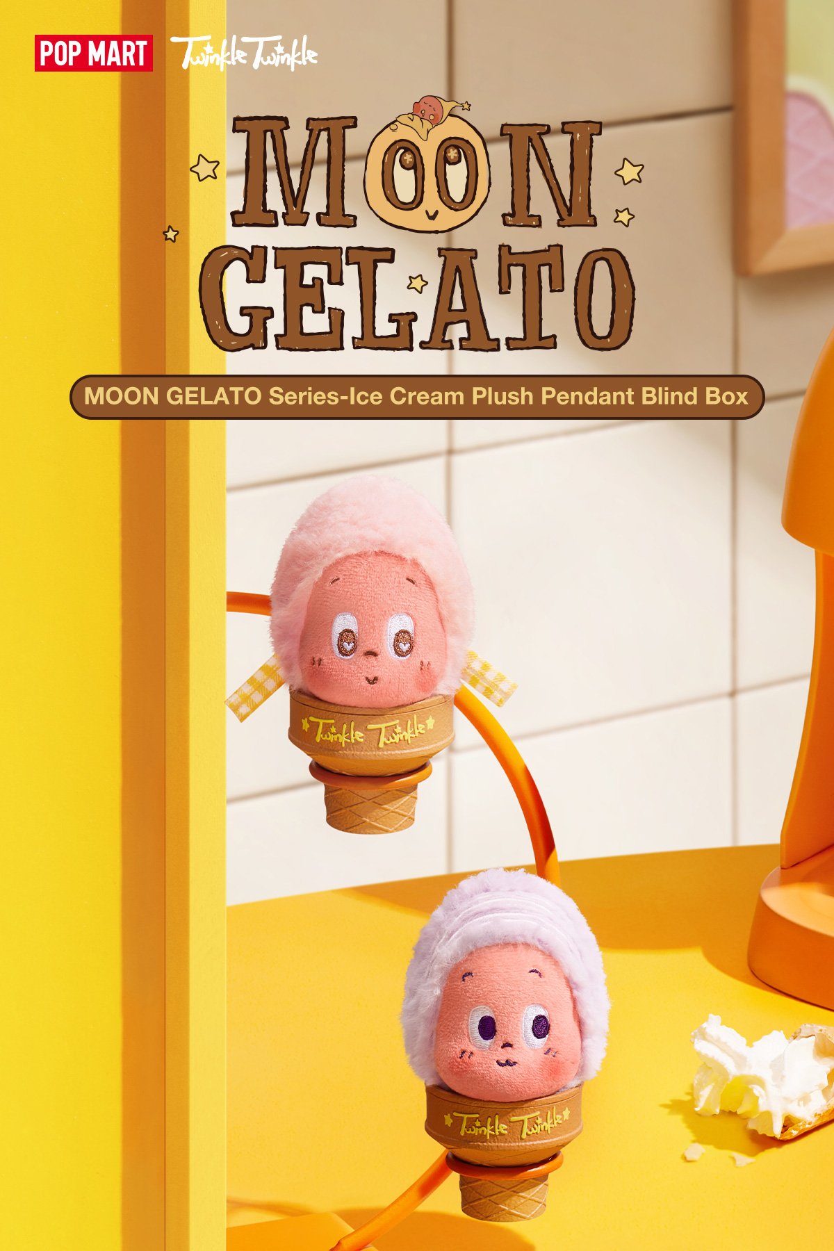 Twinkle Twinkle MOON GELATO Series-Ice Cream Plush Pendant Blind
