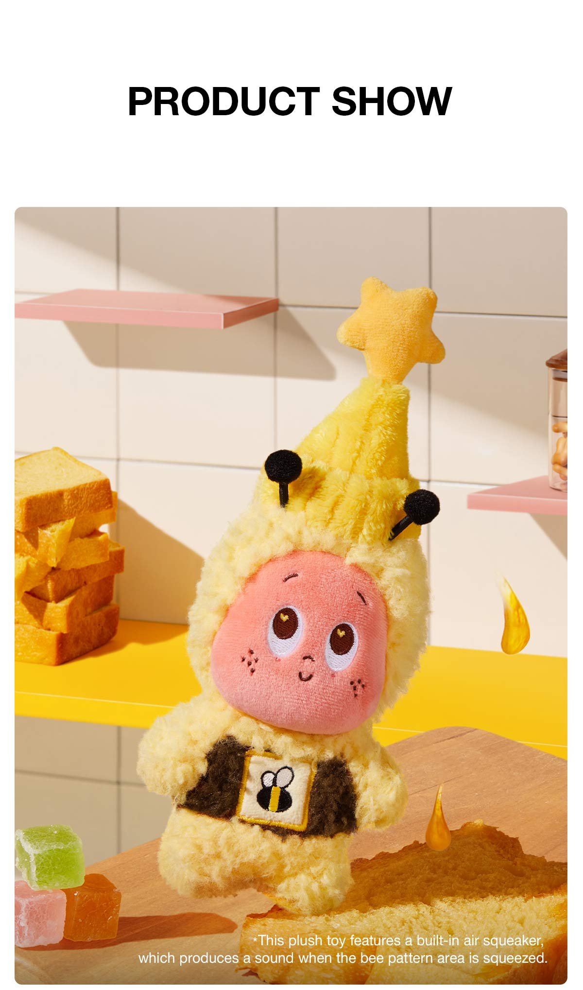 Twinkle Twinkle MOON GELATO Series-Honey Plush Pendant | POP MART