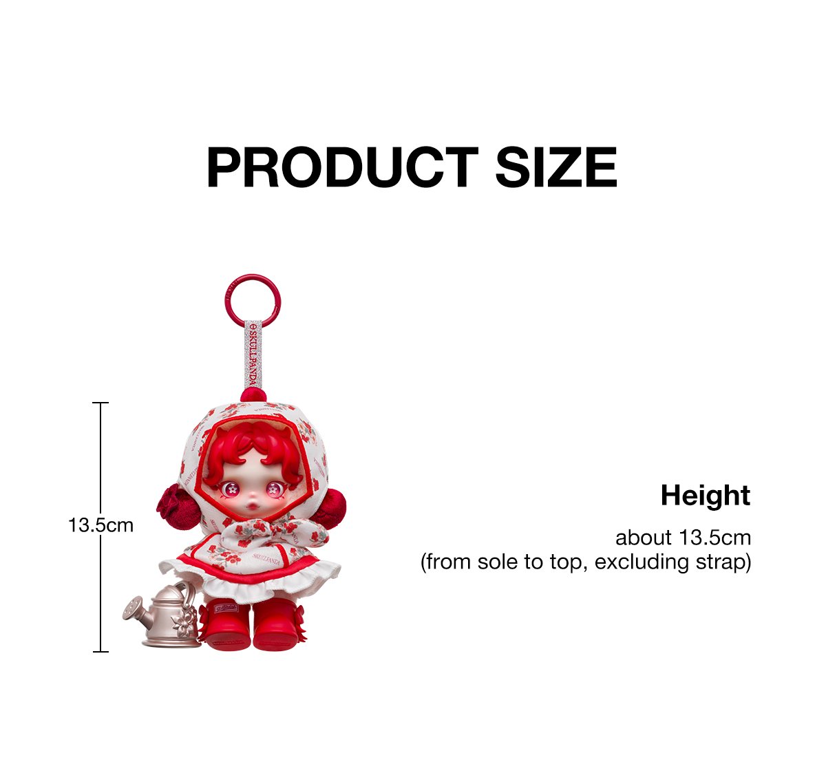 SKULLPANDA Amid Flowers Plush Doll Pendant | POP MART Official