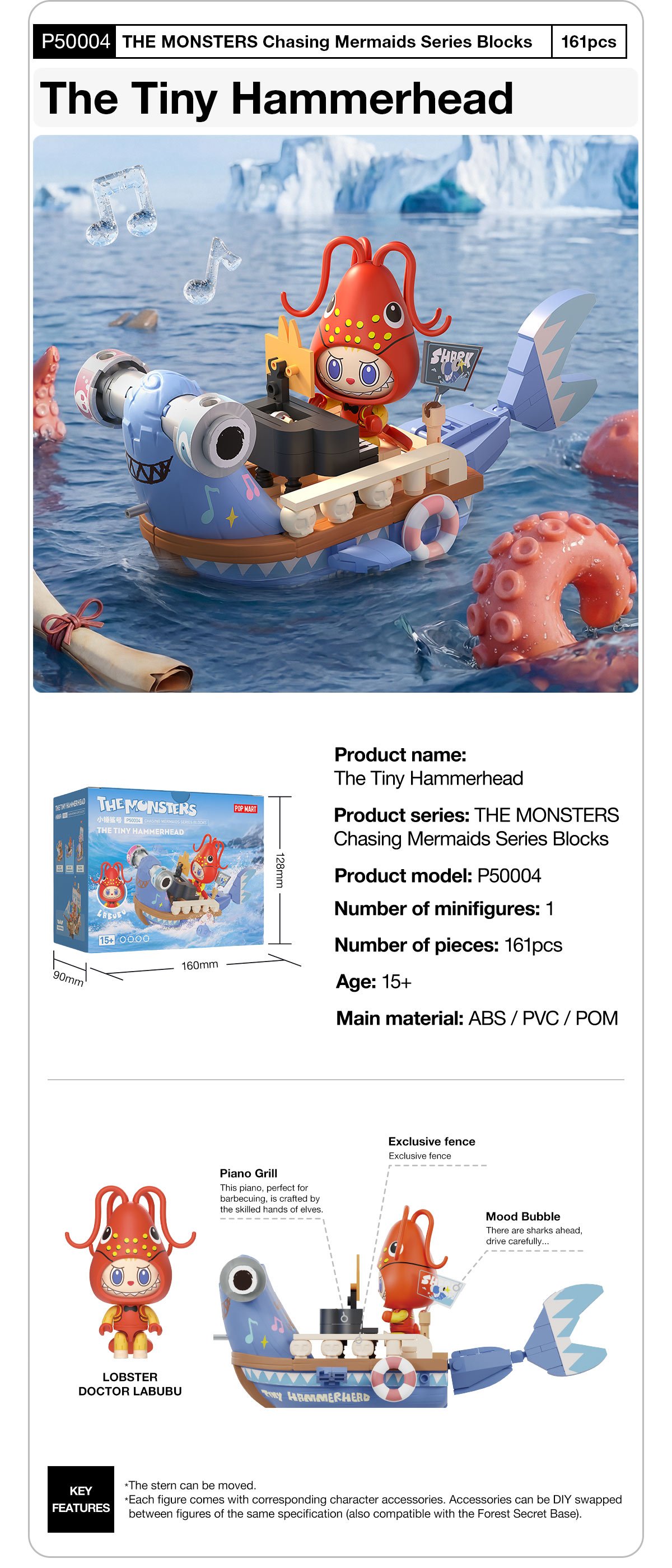 THE MONSTERS Chasing Mermaids Series Blocks (4 Styles) | POP MART