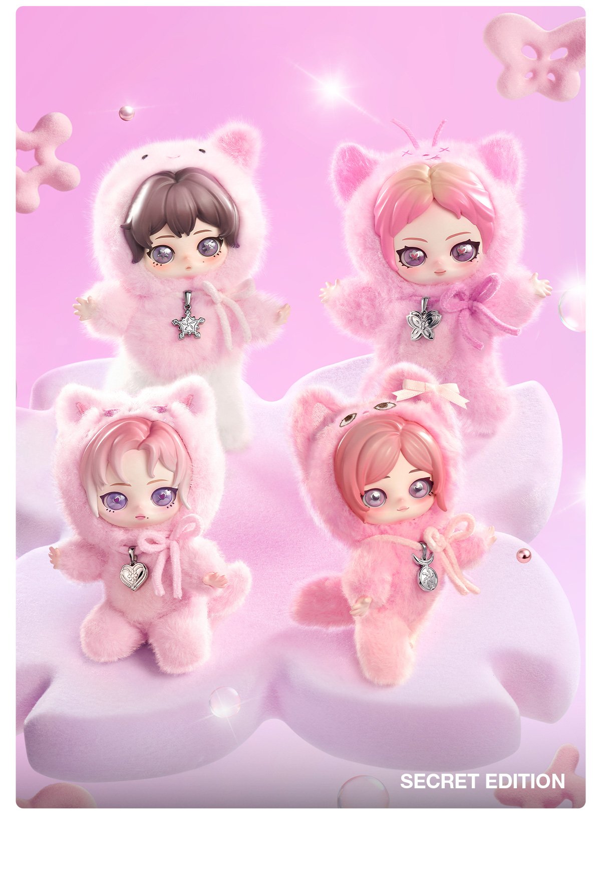 aespa popmart fluffy club ニンニン セット aespa Fluffy Club Series Vinyl Plush Doll Pendant - POP MART Official