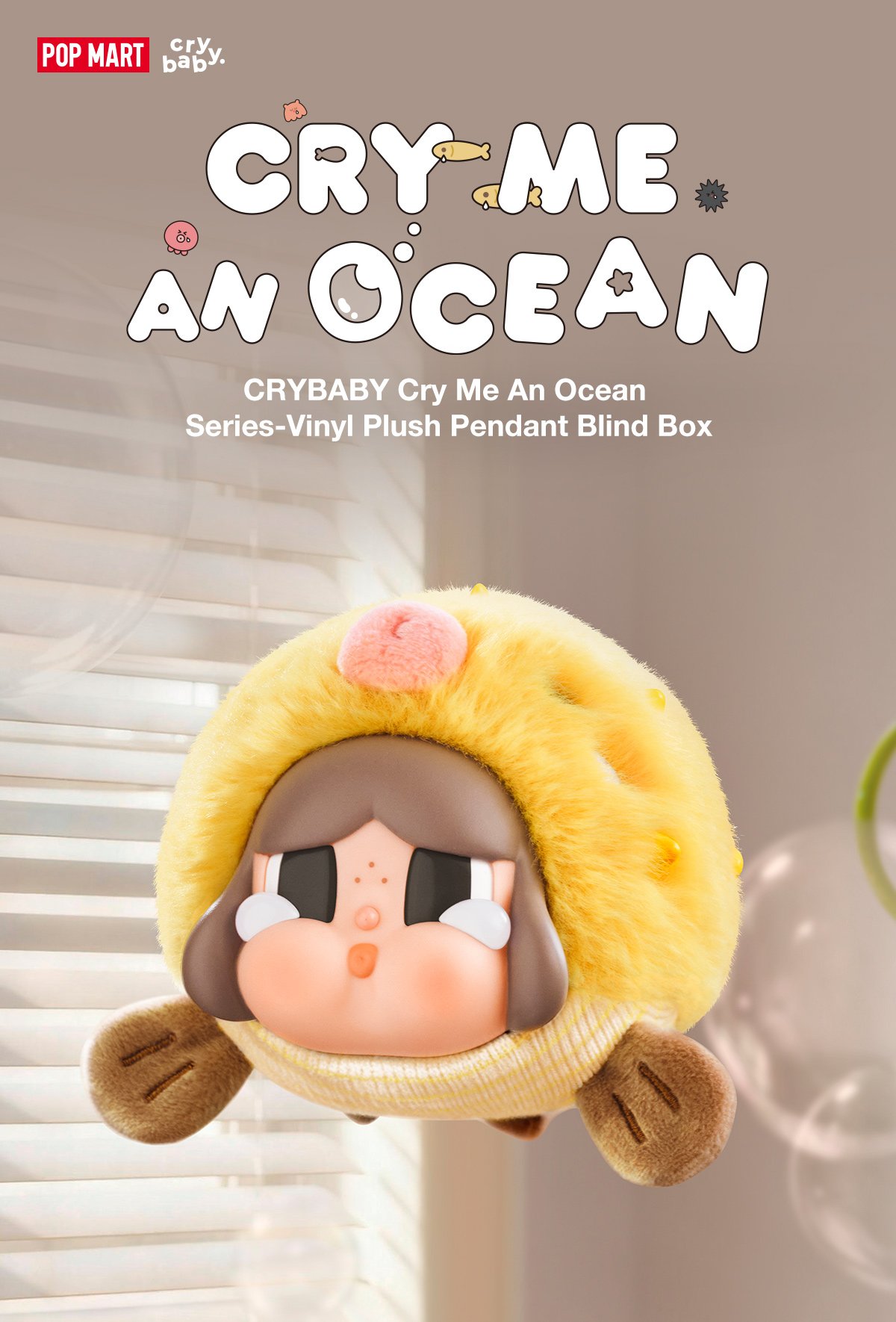 CRYBABY Cry Me An Ocean Series- Vinyl Plush Pendant Blind Box