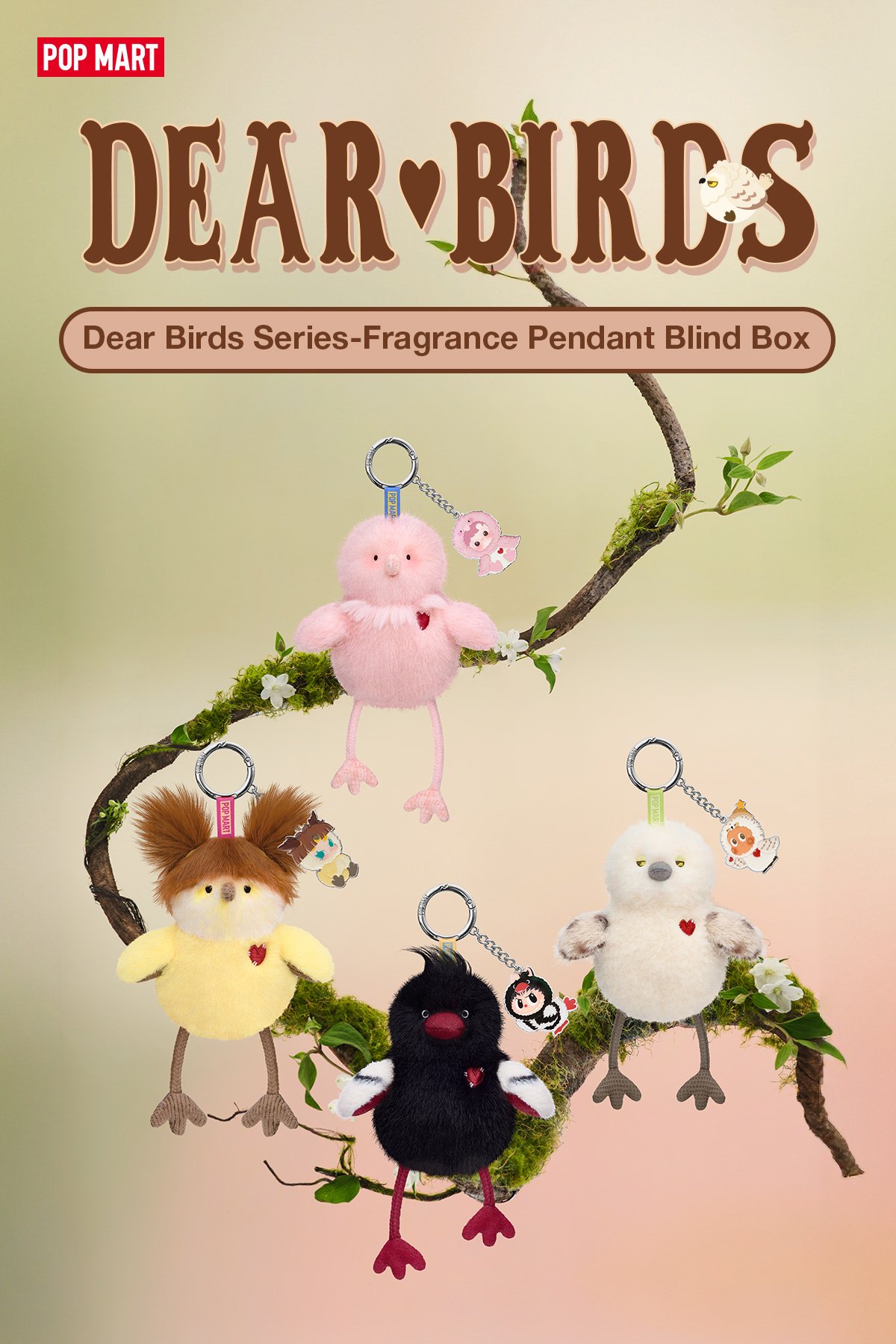POP MART DEAR BIRDS シリーズ Dear Birds Series-Fragrance Pendant Blind Box - POP MART Official