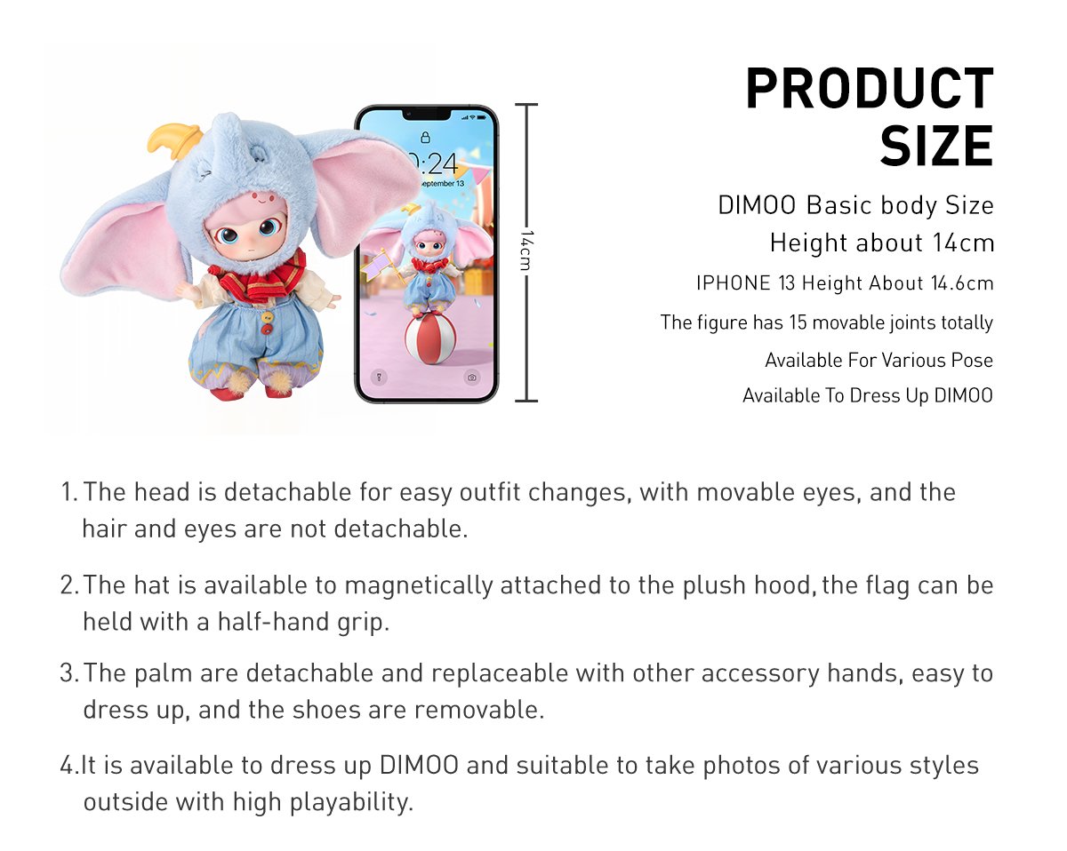 DIMOO × Dumbo Action Figure | POP MART Official
