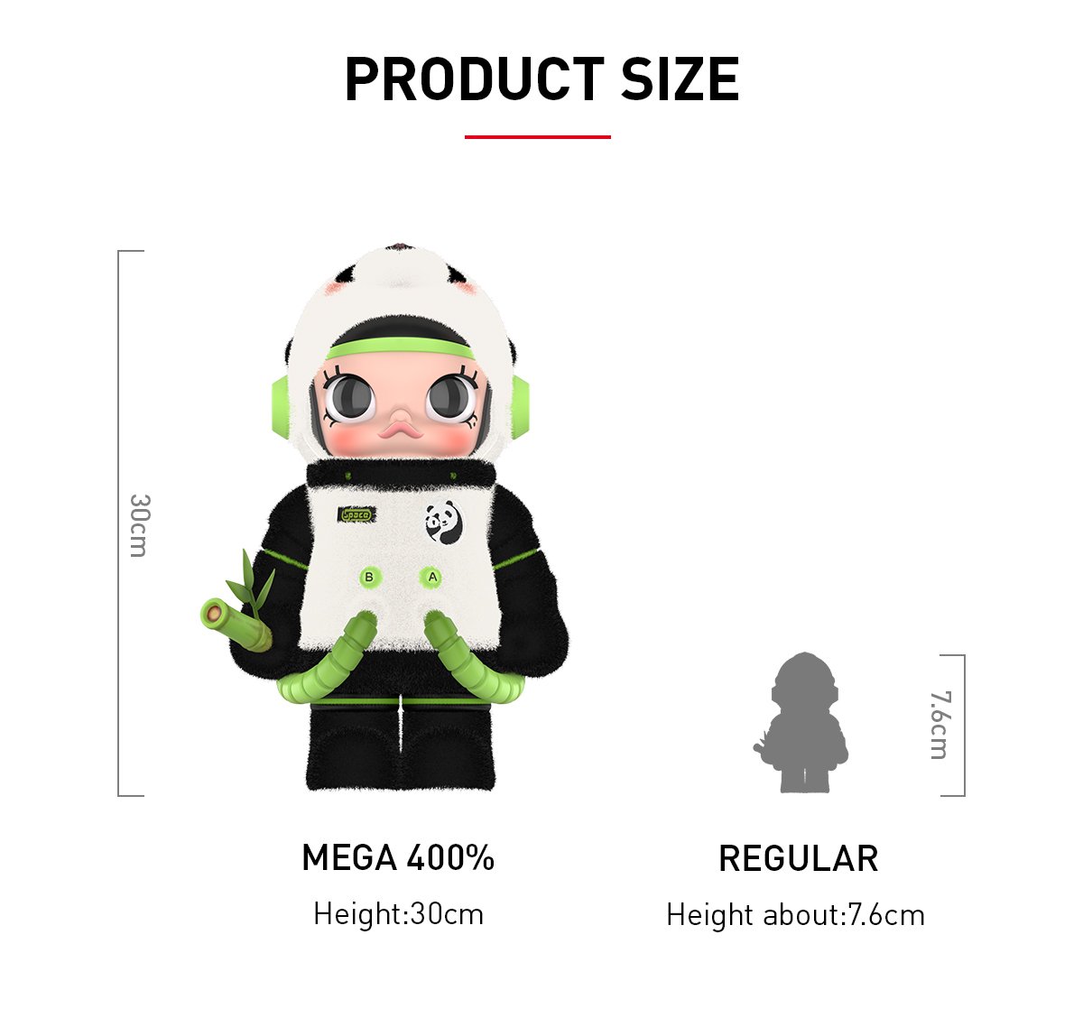 MEGA SPACE MOLLY 400% PANDA - POP MART Official