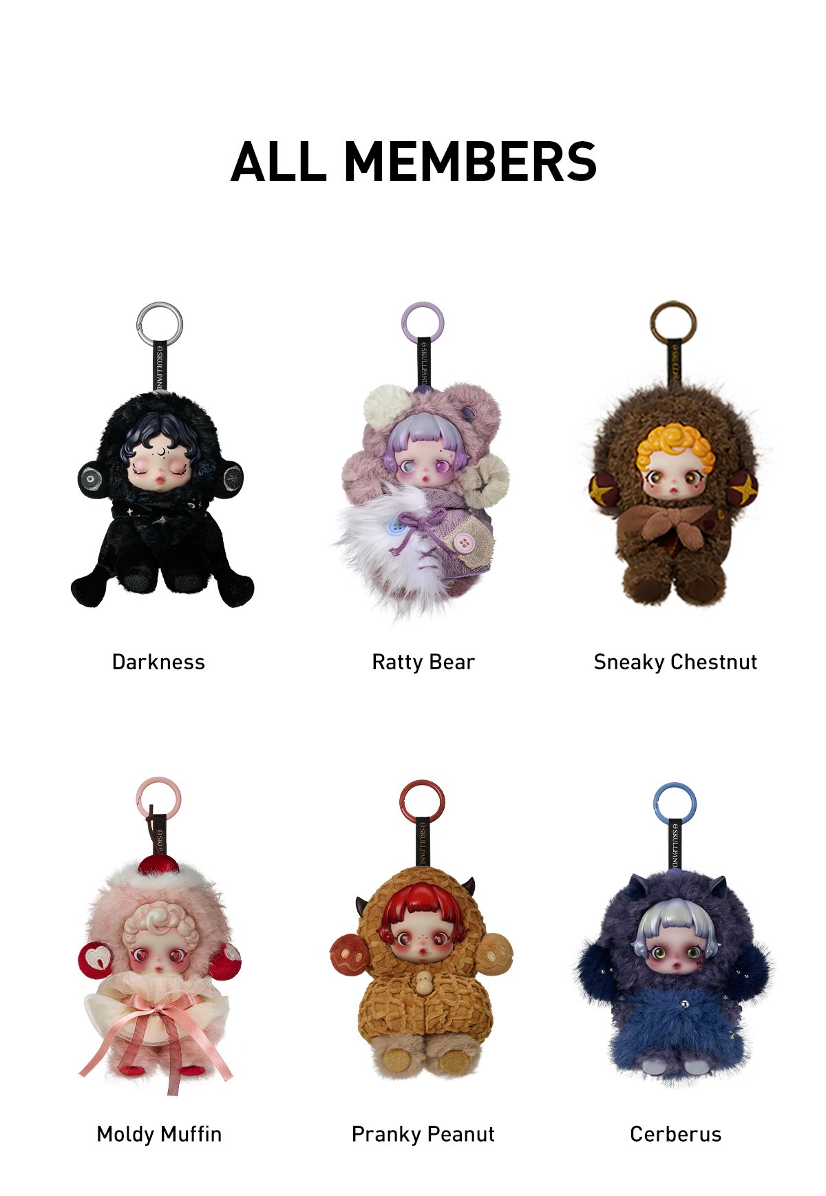 POP MART SKULLPANDA You Found Me 1アソート SKULLPANDA You Found Me! Series Plush Doll Pendant | POP MART Official