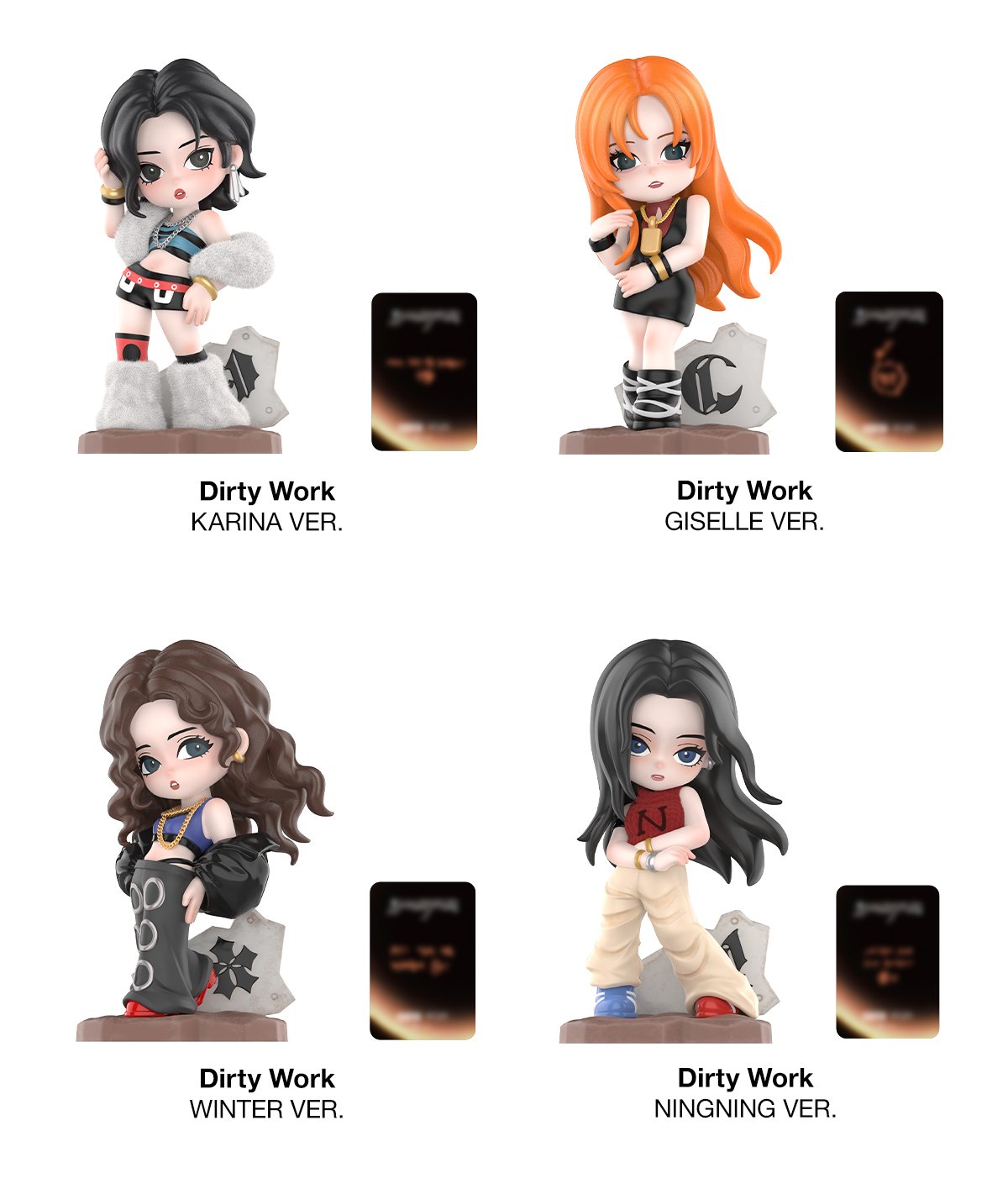 アイドル aespa POPMART Memorable Picks Dirty Work aespa Memorable Picks Series Figures