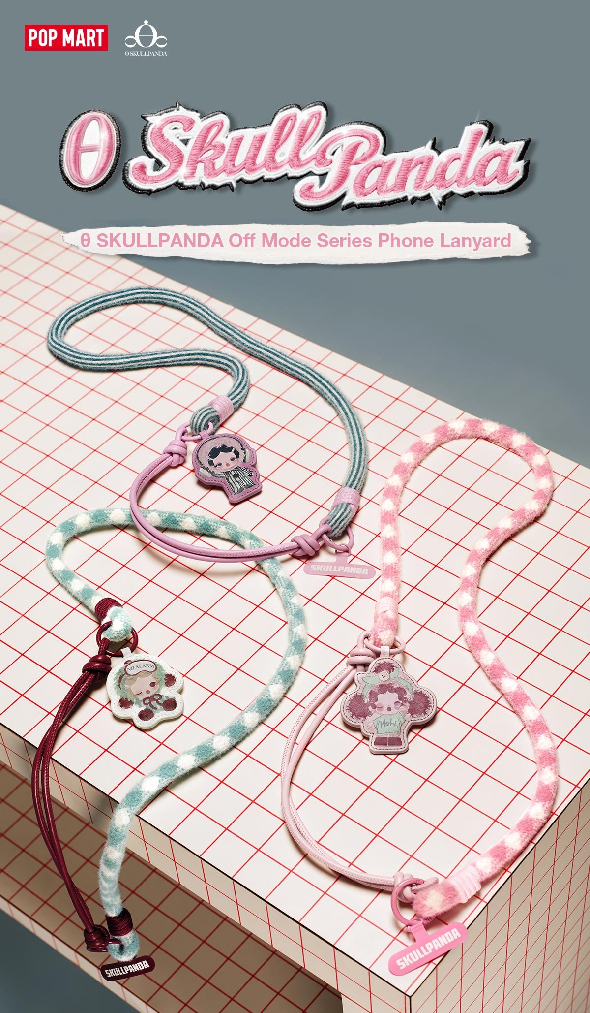 θ SKULLPANDA Off Mode Series Phone Lanyard - POP MART Official