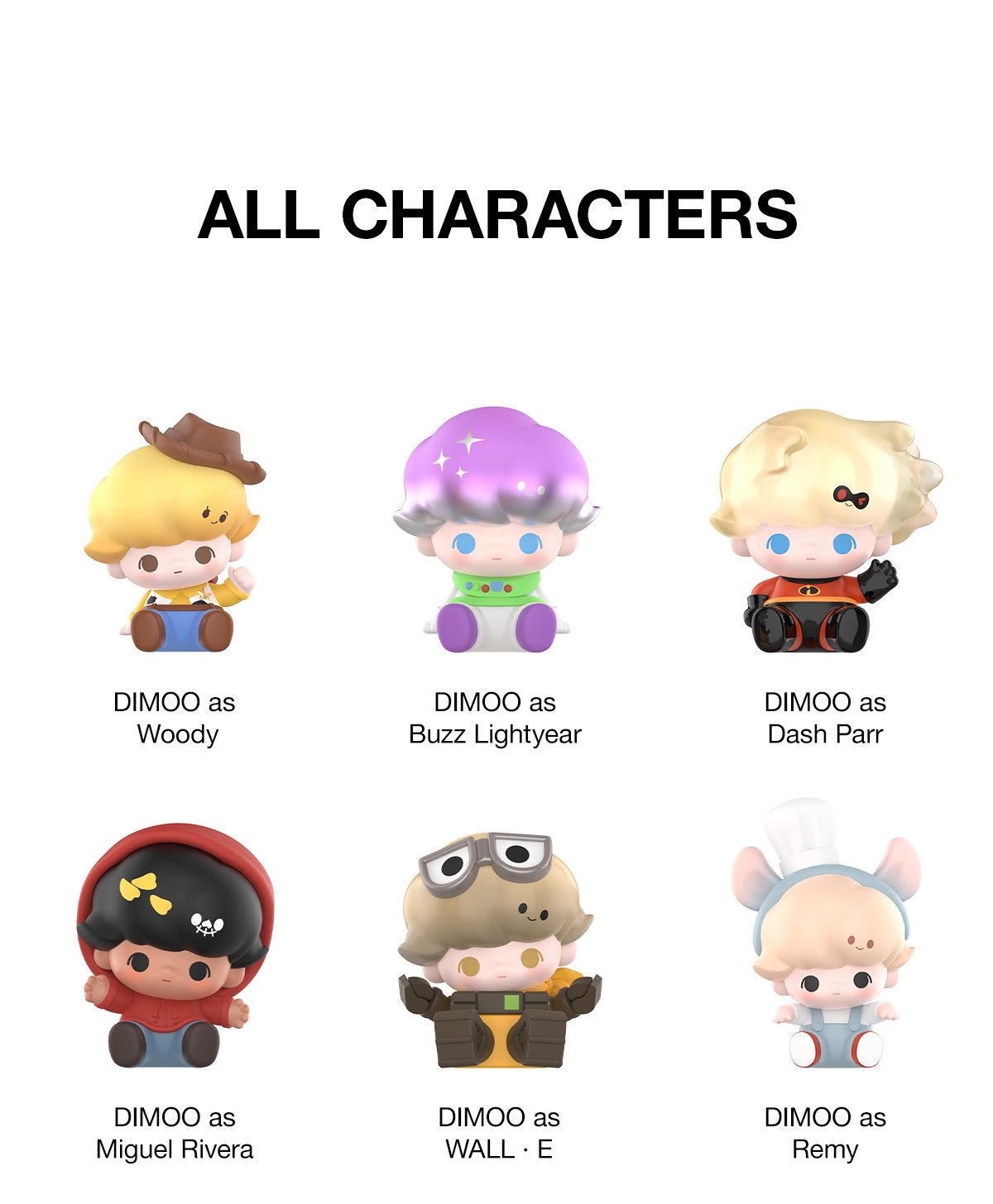 POP BEAN DIMOO WORLD × PIXAR Series | POP MART Official