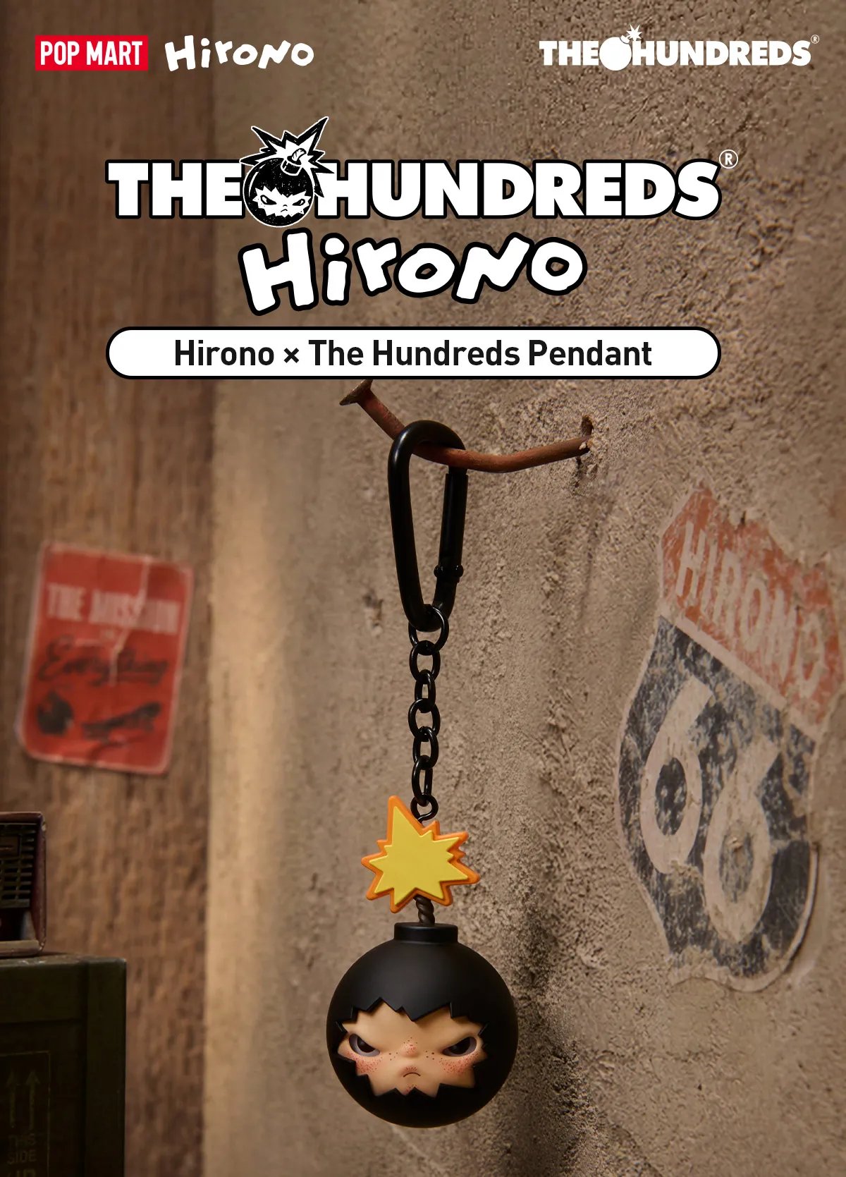 Hirono × The Hundreds Pendant | POP MART Official