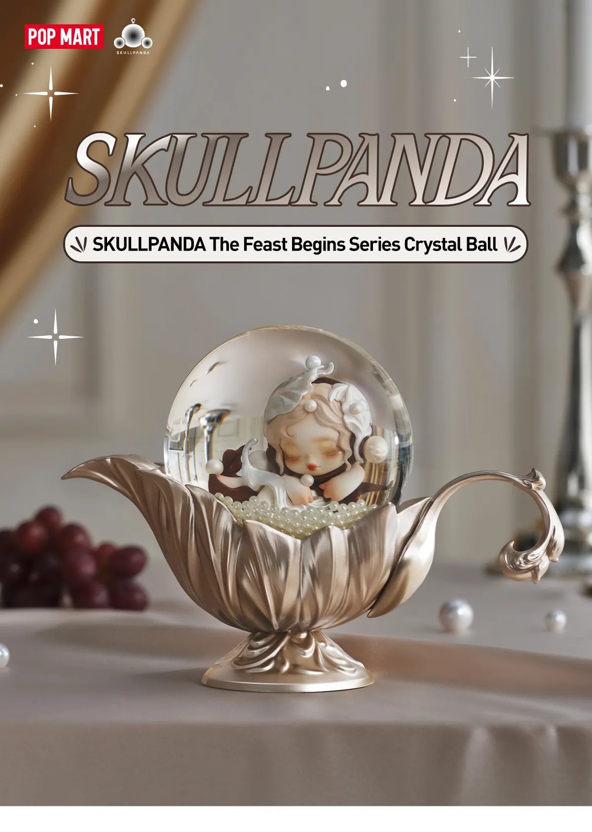 バ*コ様 POPMART SKULLPANDA クリスタルボール SKULLPANDA The Feast Begins Series Crystal Ball - POP MART Official