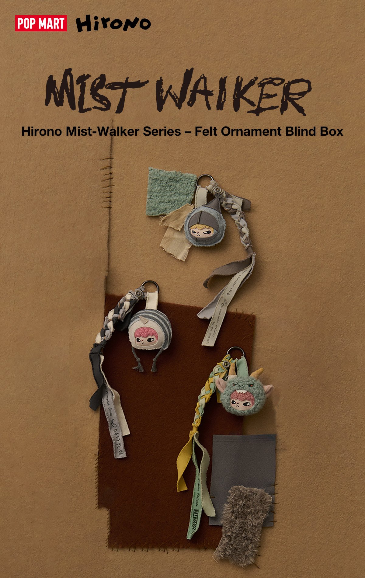 Hirono Mist-Walker Series - Felt Ornament | POP MART Official