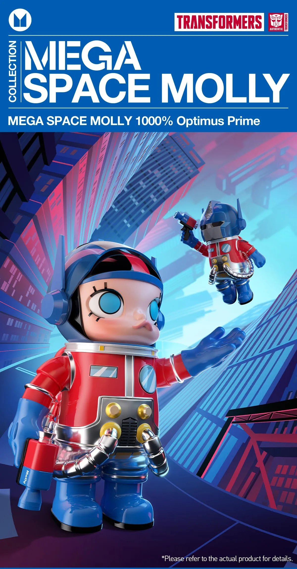 MEGA SPACE MOLLY 1000% OPTIMUS PRIME - POP MART Official