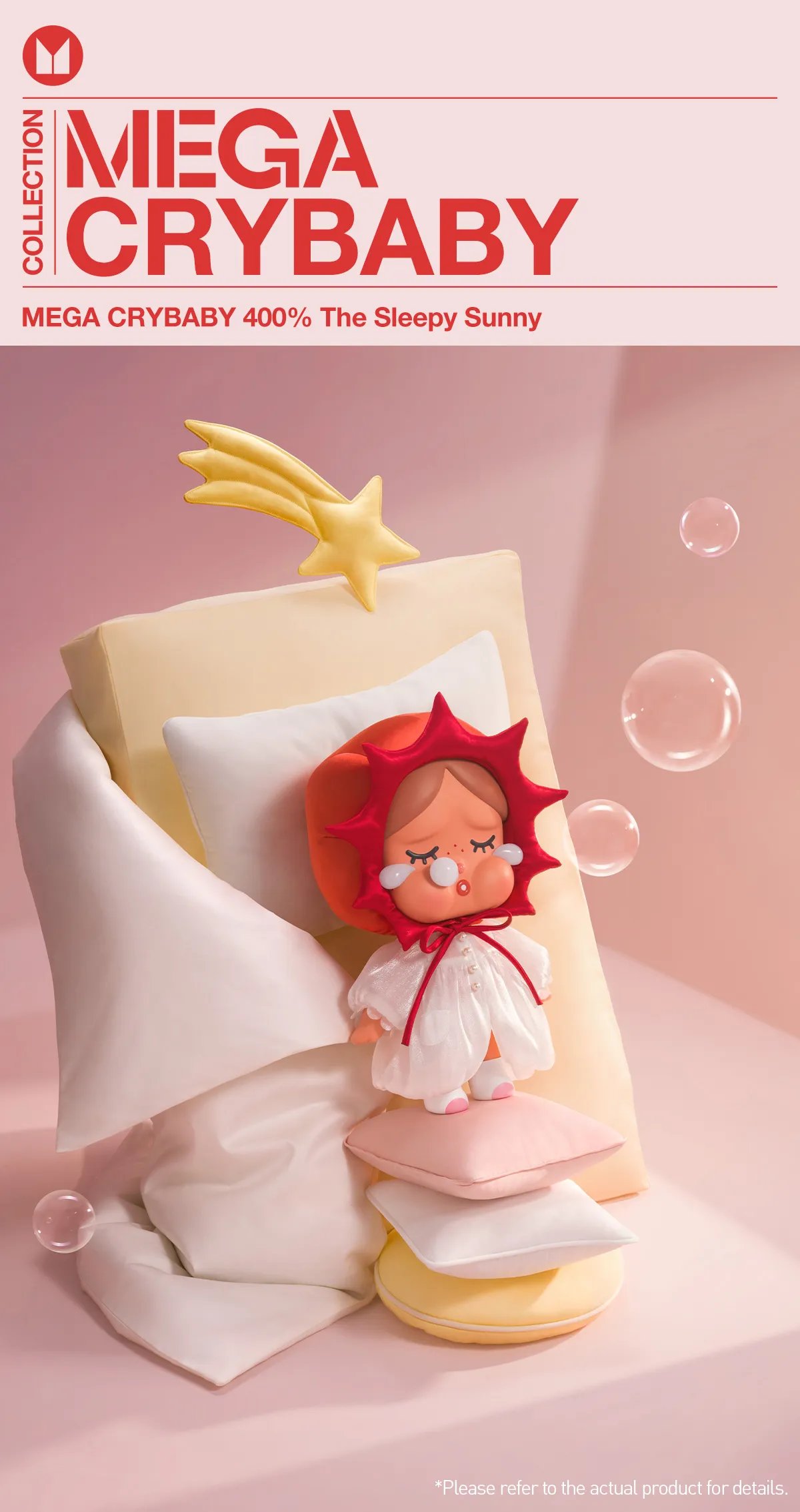 MEGA CRYBABY 400% The Sleepy Sunny | POP MART Official