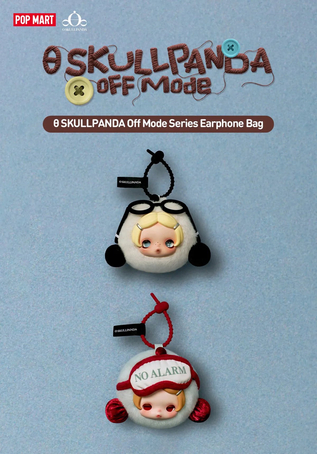 θ SKULLPANDA Off Mode Series Earphone Bag - POP MART Official