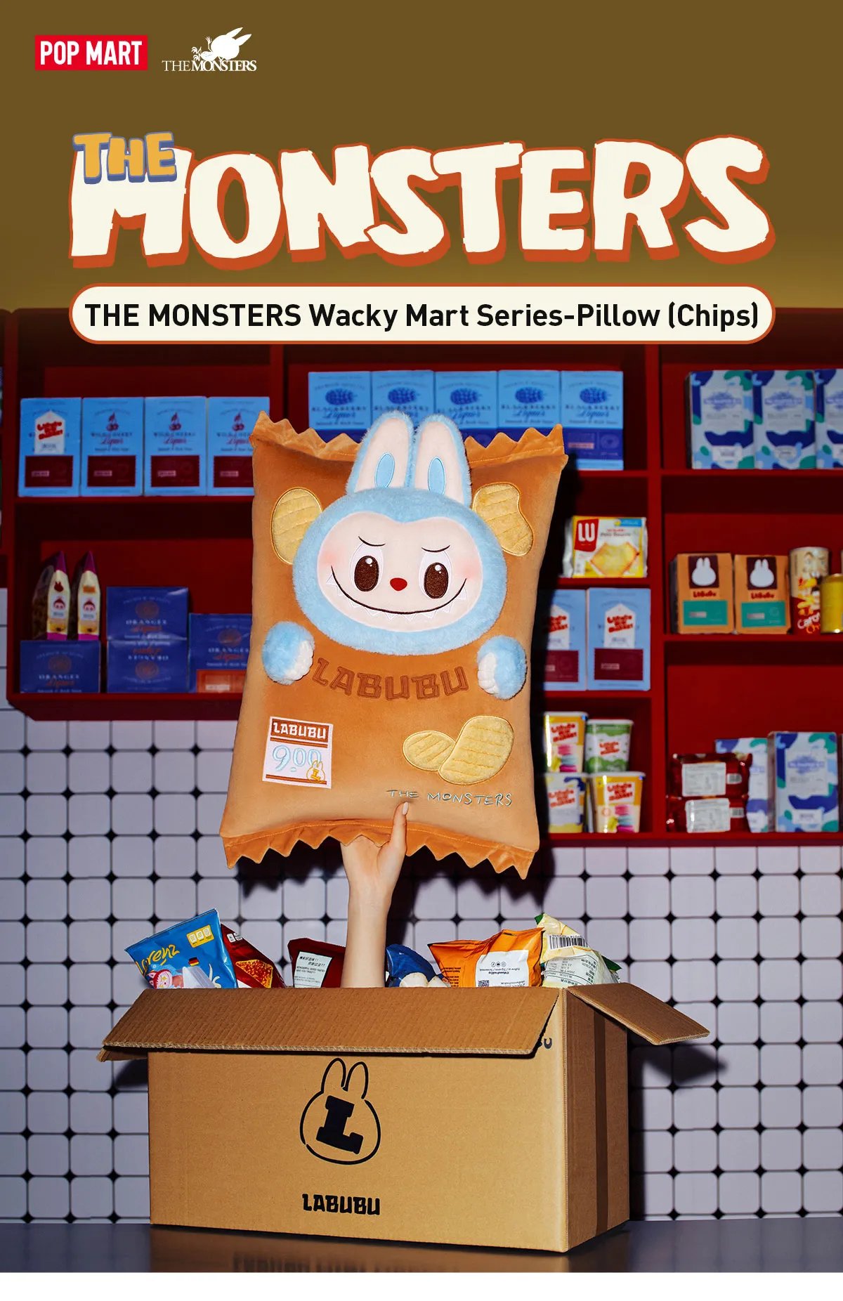 THE MONSTERS Wacky Mart Series-Pillow (Chips) | POP MART Official