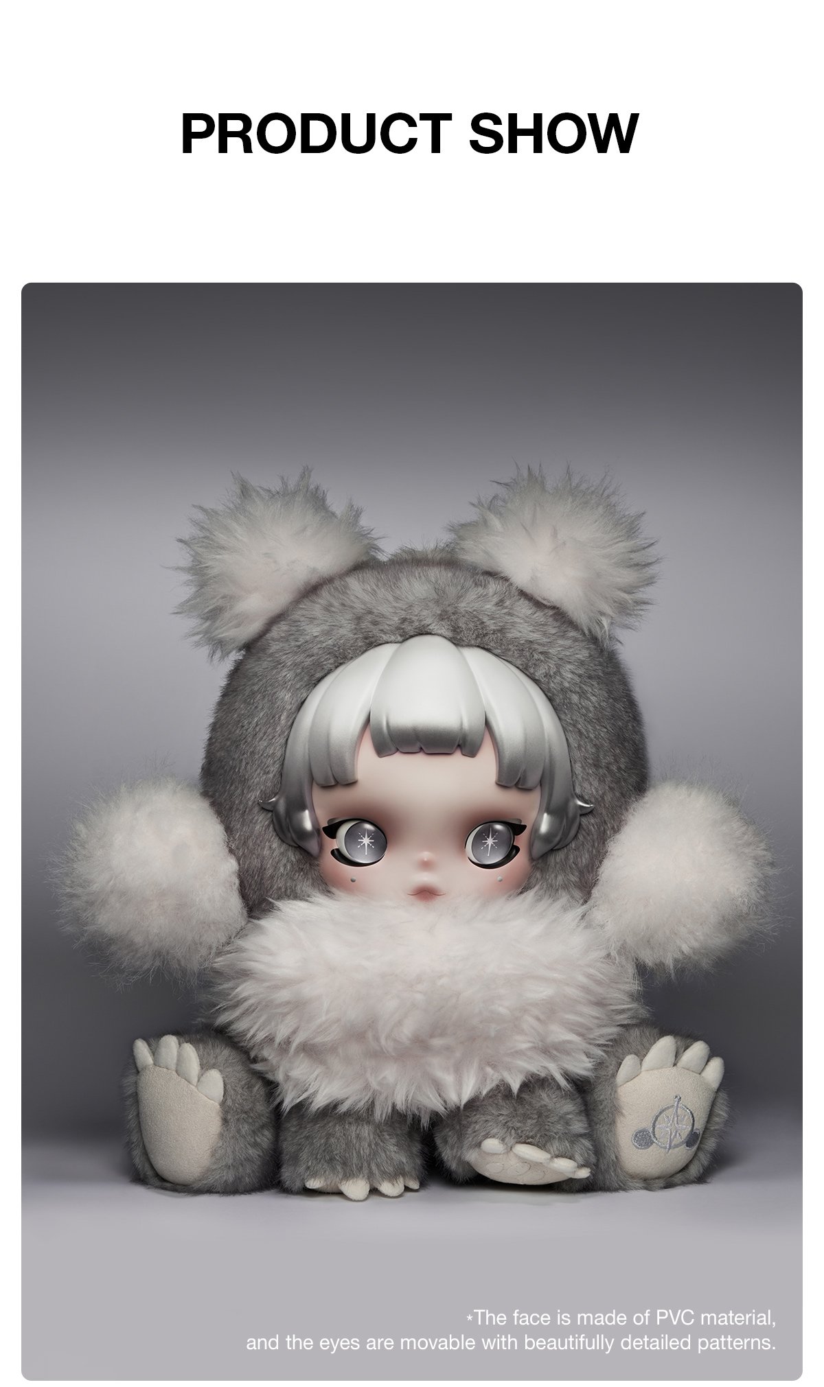 θ SKULLPANDA Punk Panda Plush Doll - POP MART Official