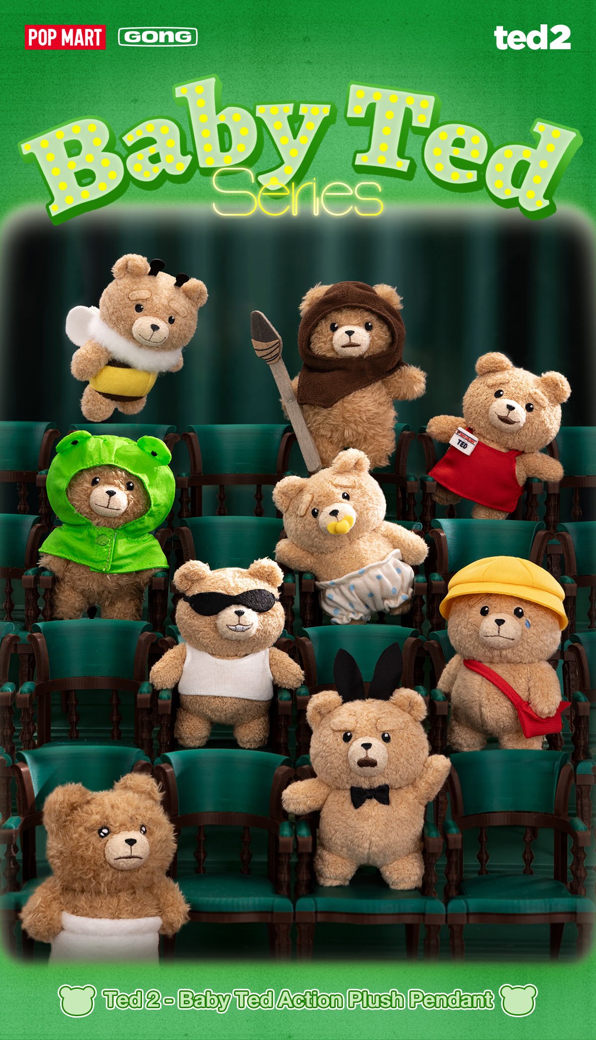 Ted 2 - Baby Ted Action Plush Pendant | POP MART Official