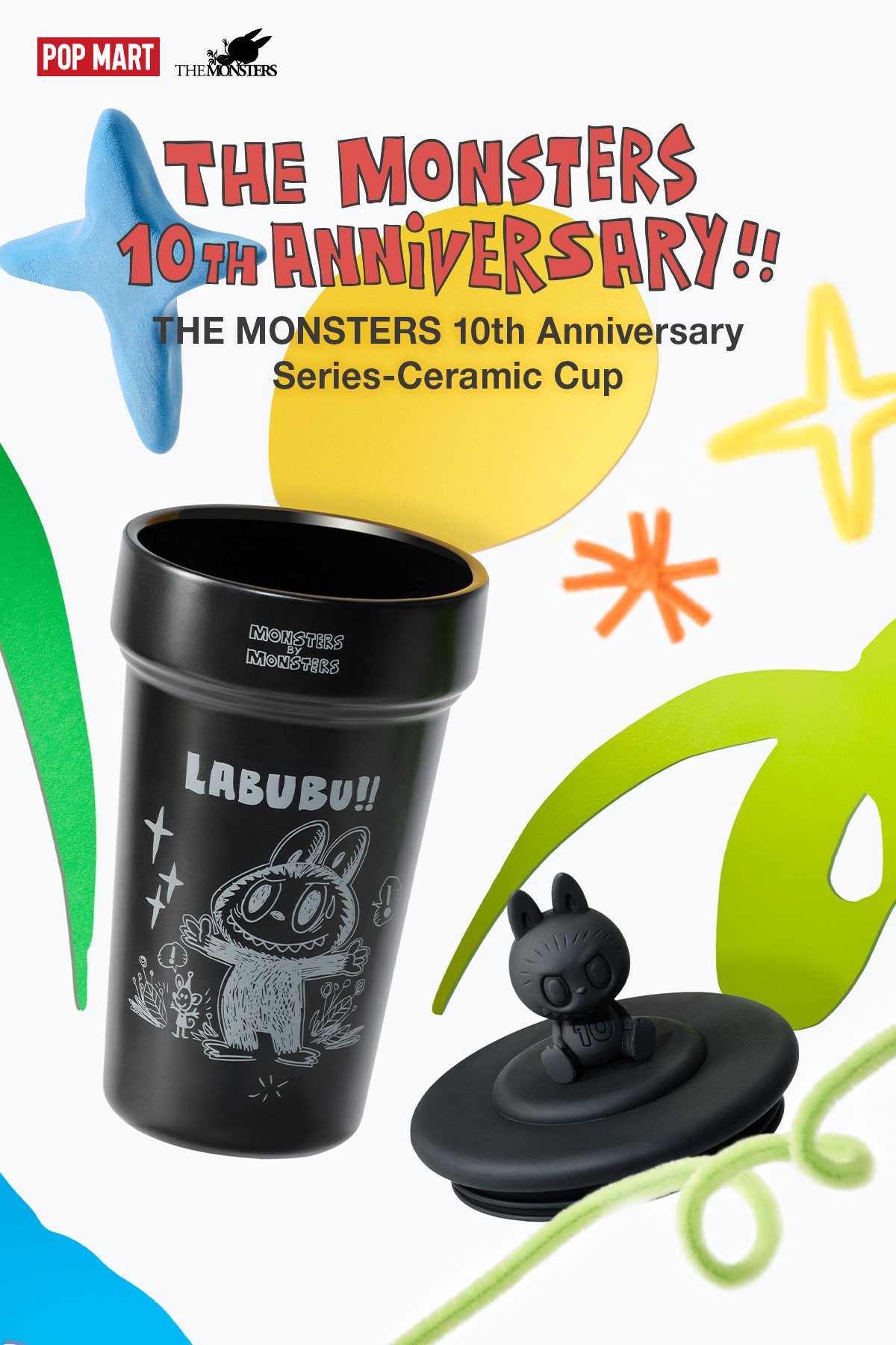 THE MONSTERS 10th Anniversary Series Ceramic Cup | POP MART Official