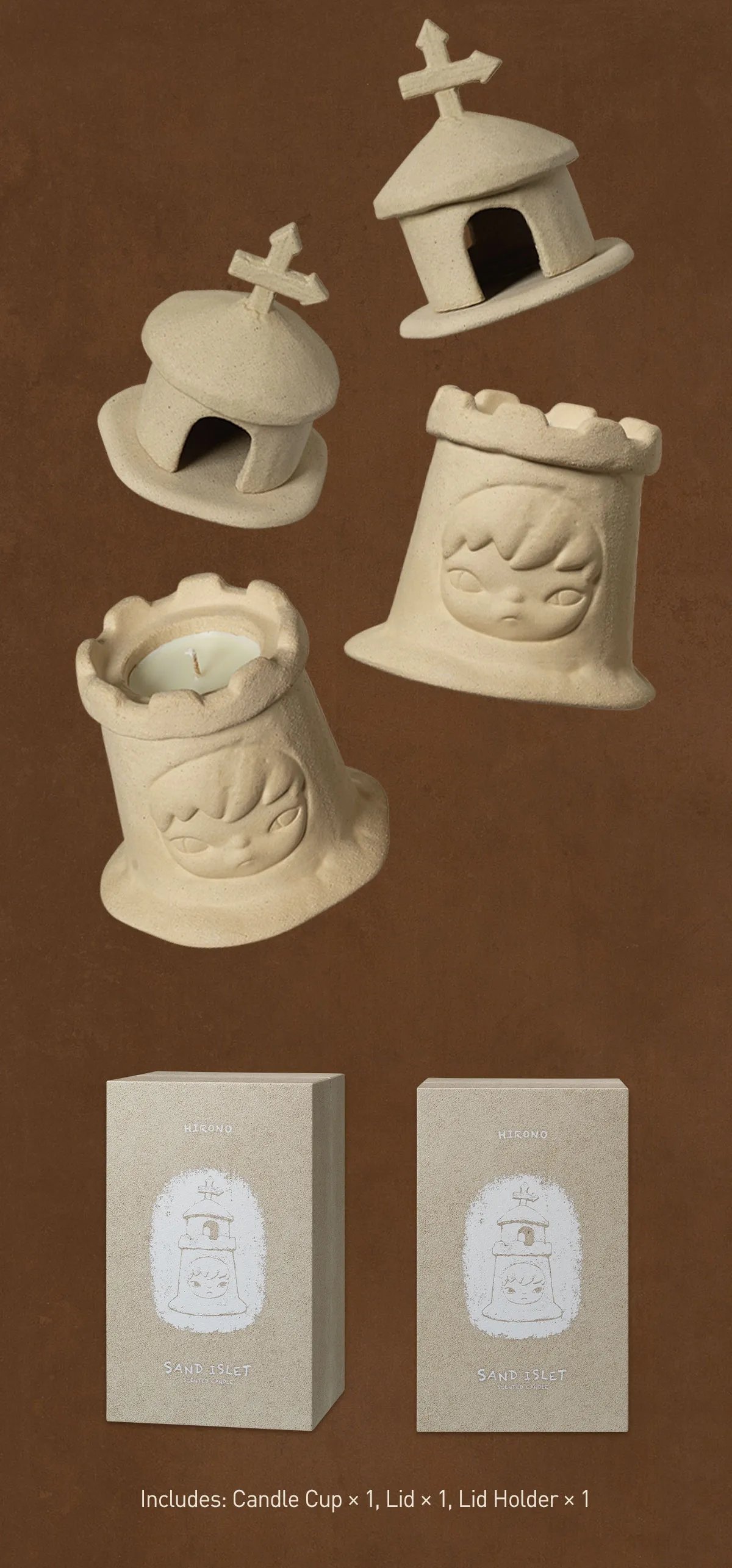 Hirono Sand Islet Scented Candle