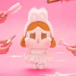 CRYBABY SHINY SHINY SERIES-Plush Doll (Pink) - POP MART Official