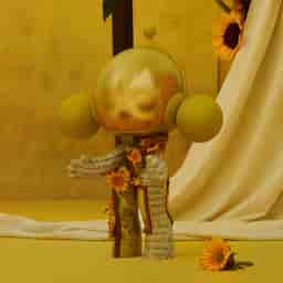 MEGA α SKULLPANDA 400% Van Gogh Museum Sunflowers - POP MART Official