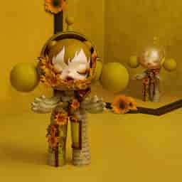 MEGA α SKULLPANDA 400% Van Gogh Museum Sunflowers - POP MART Official