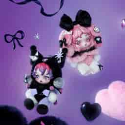 SKULLPANDA × KUROMI Plush | POP MART Official