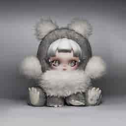 θ SKULLPANDA Punk Panda Plush Doll - POP MART Official