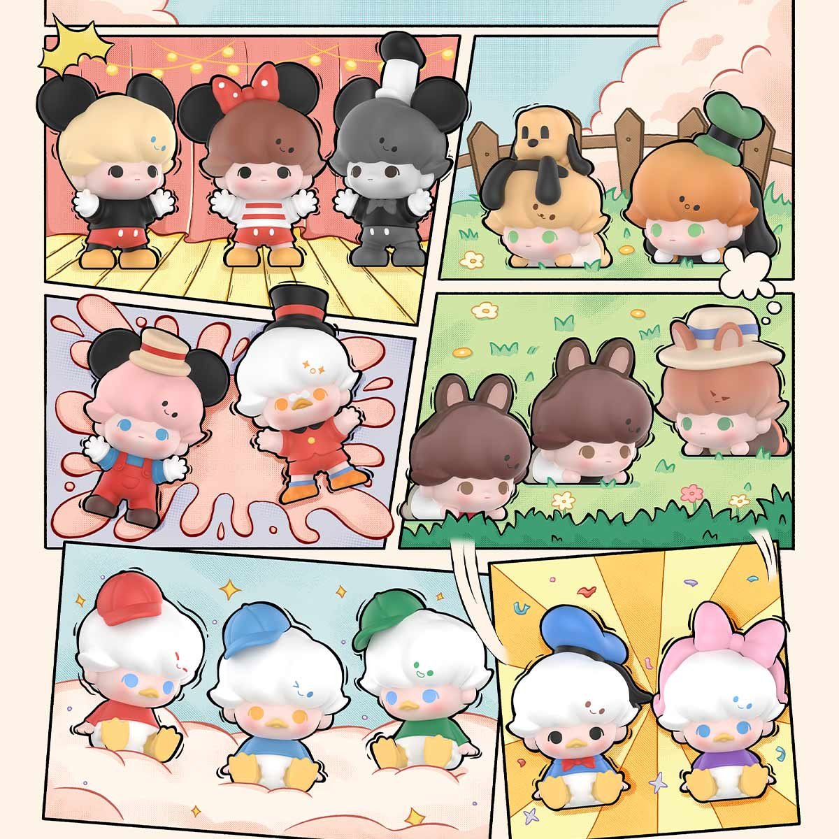 POP BEAN DIMOO WORLD × DISNEY Classic Series（3Pcs Per Pack）