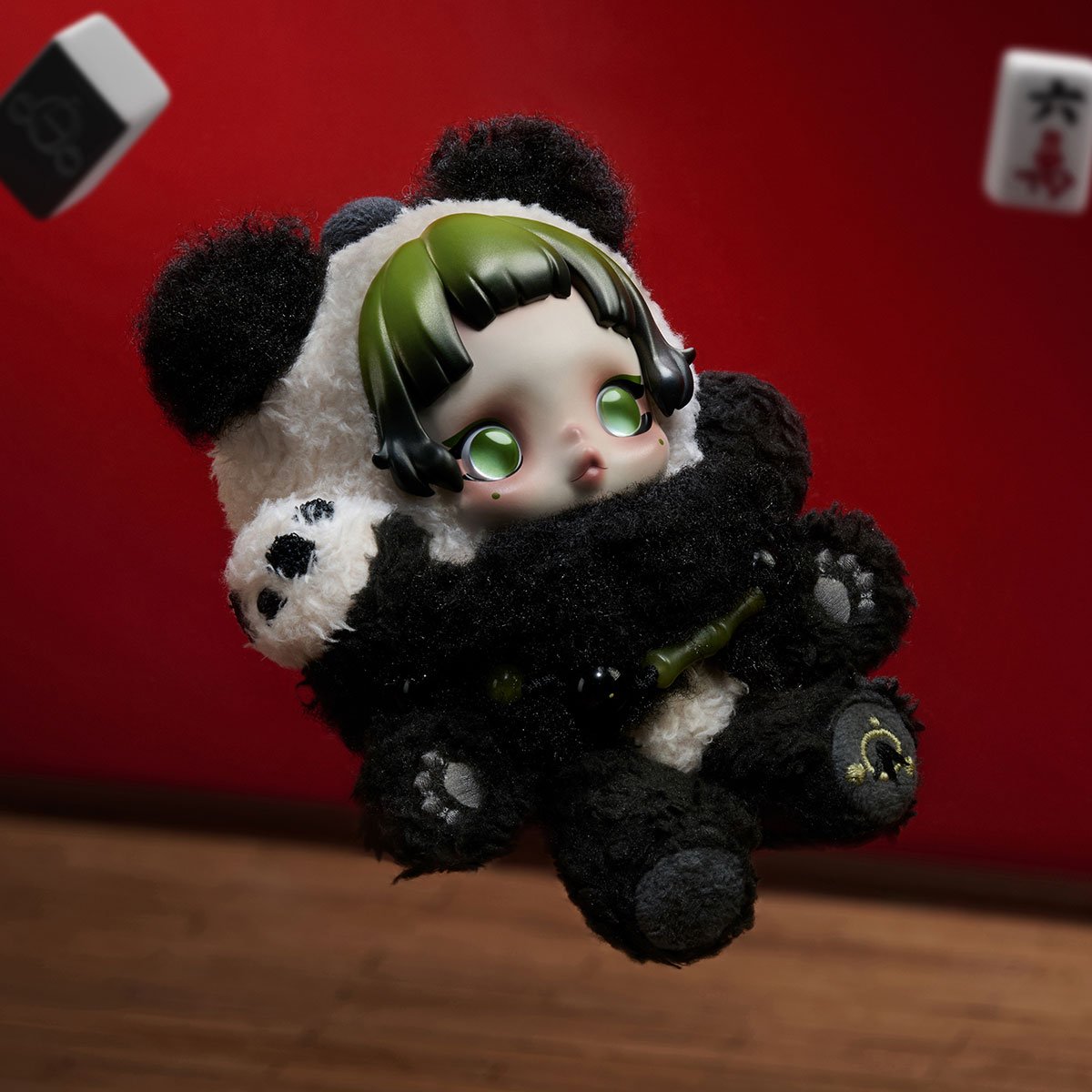SKULLPANDA Lazy Panda Plush Doll Pendant - POP MART Official