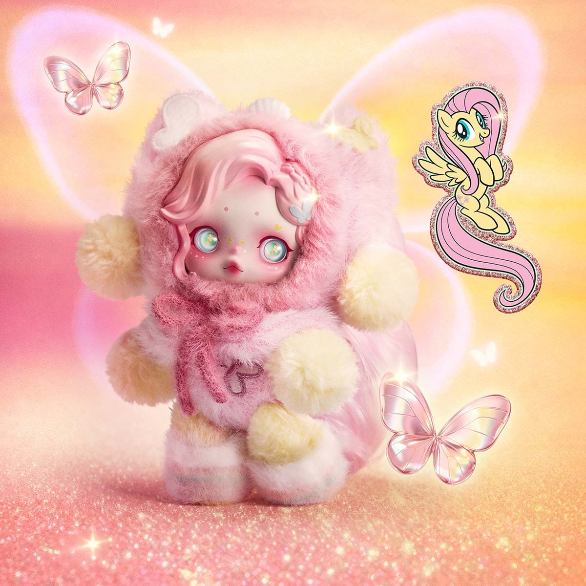SKULLPANDA x My Little Pony Series Plush Doll Pendant - POP MART 