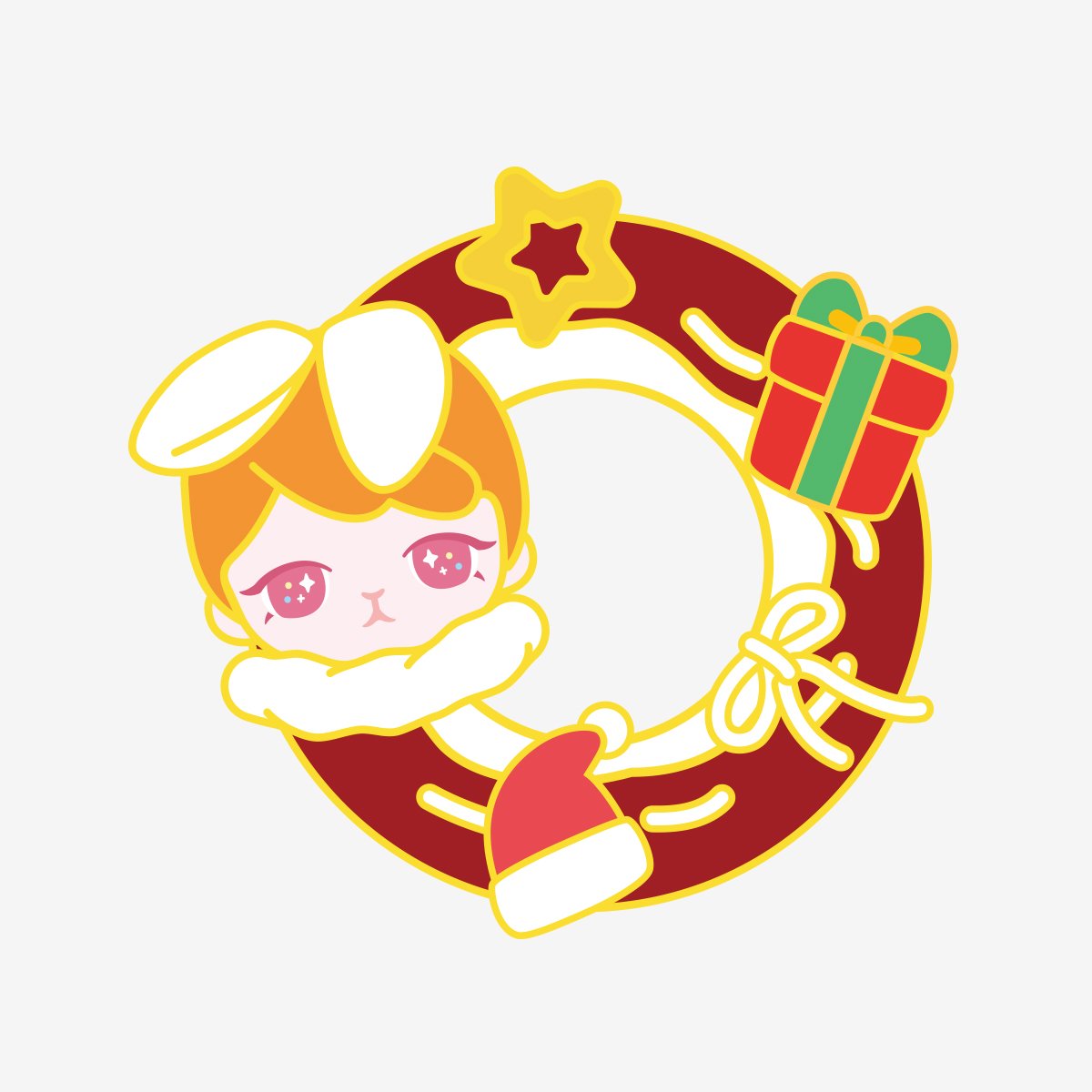 Bunny Christmas Series-Badge