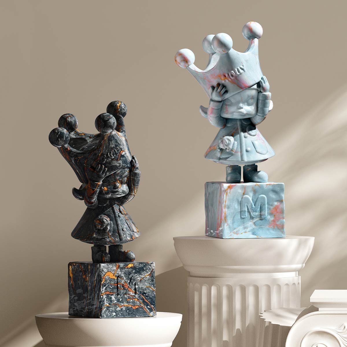 【再出品】MOLLY Anniversary Statues レトロ 2 MOLLY Anniversary Statues Classical Retro 2 Series Figures - POP