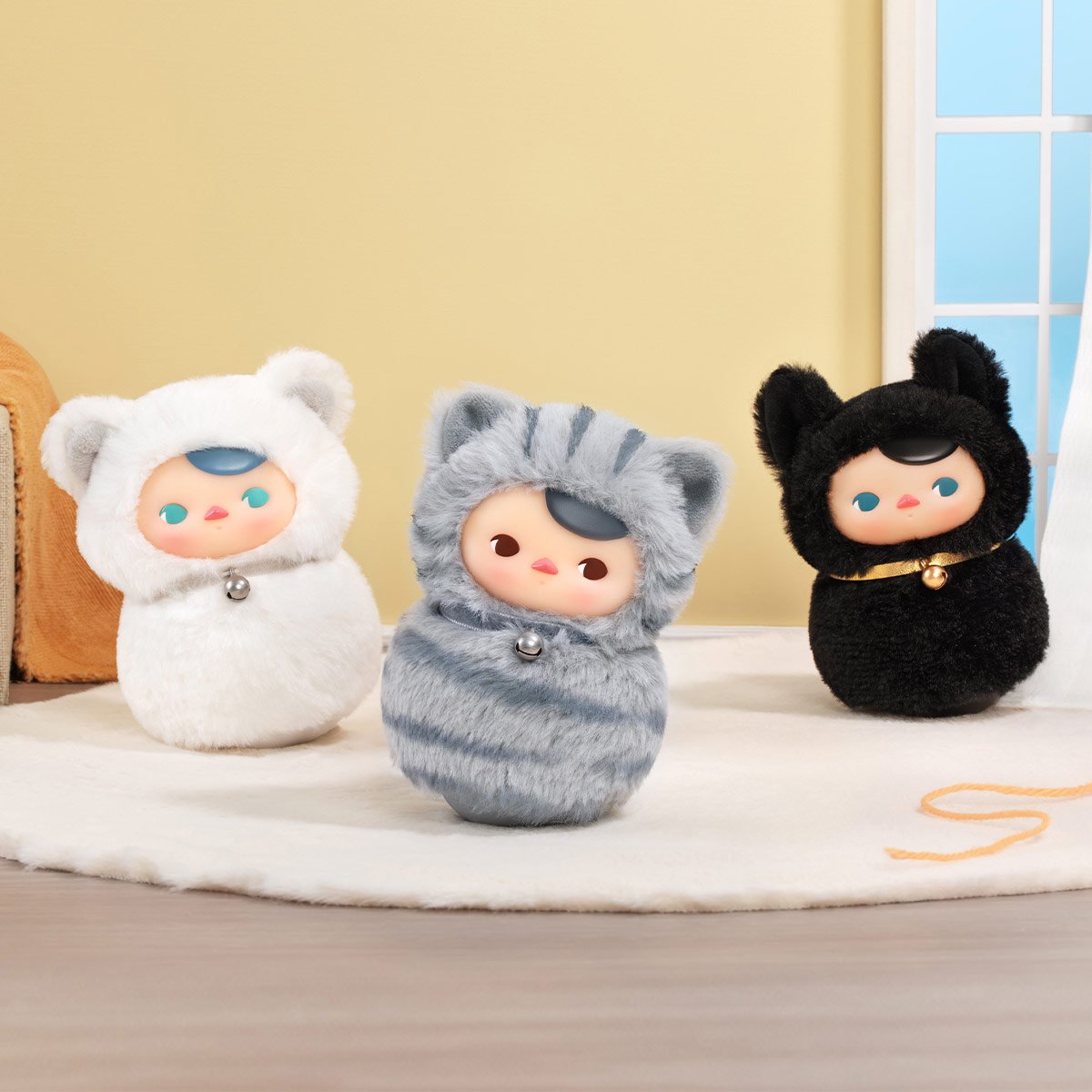 PUCKY Roly-Poly Kitty Series-Vinyl Plush Blind Box | POP MART Official