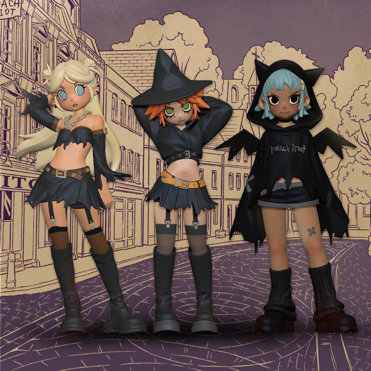 Peach Riot Witchy Punk Figures - POP MART Official