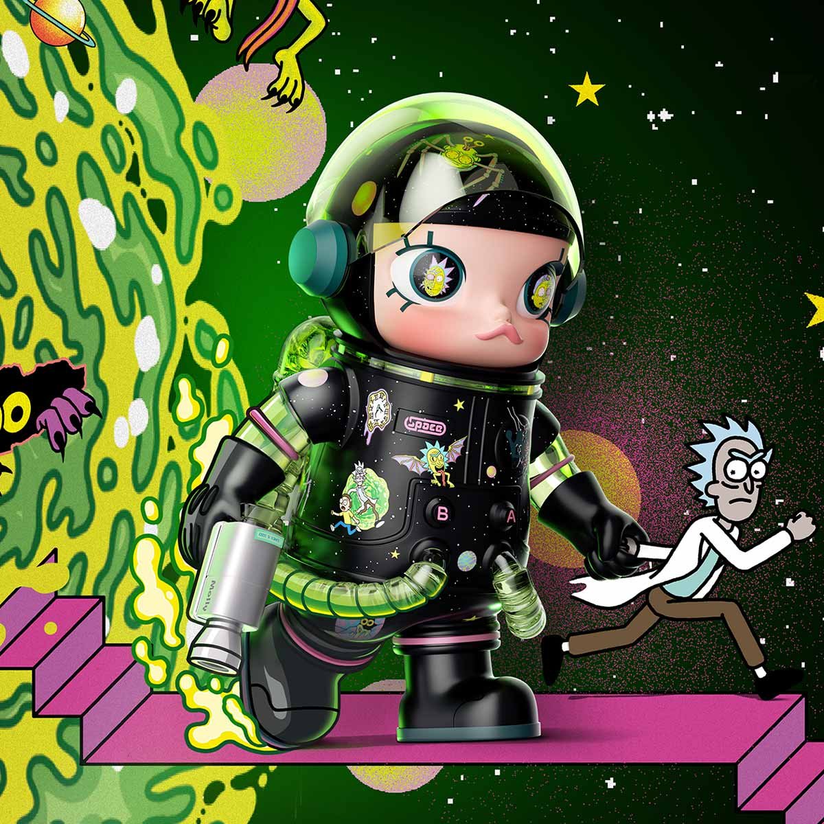 MEGA SPACE MOLLY 400% Rick and Morty - POP MART Official
