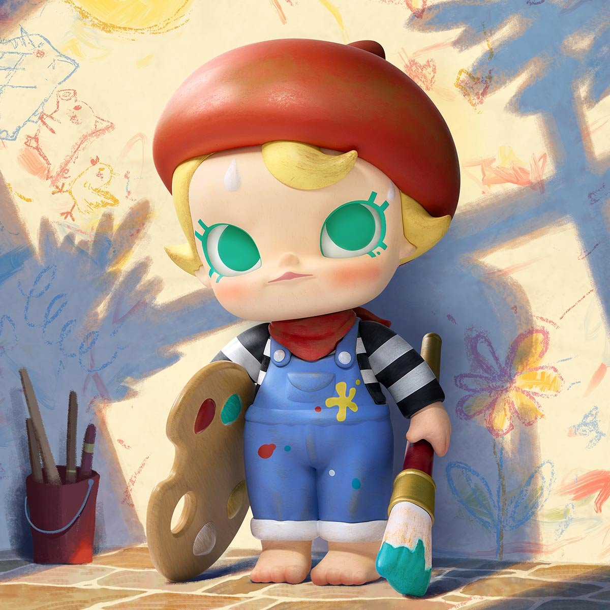 Baby Molly Future Painter Figurine - POP MART Official