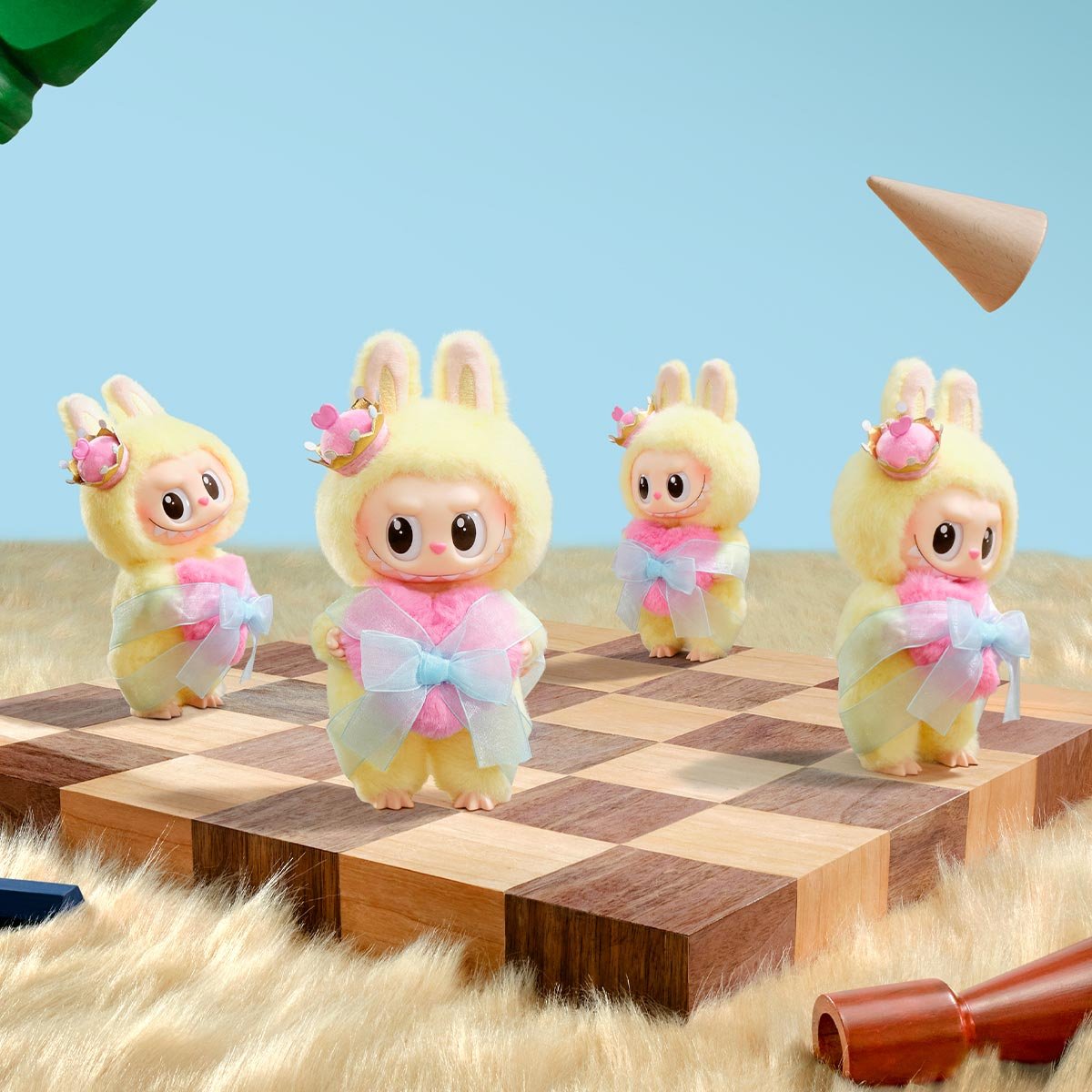 THE MONSTERS Let's Checkmate Series-Vinyl Plush Hanging Card - POP