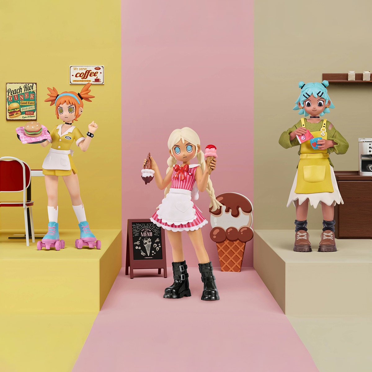 Peach Riot Rush Hour Series Figures - POP MART Official