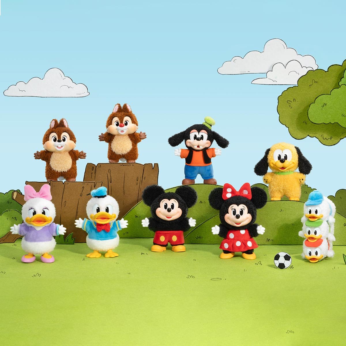 ぬいぐるみ Mickey Family Cute Together Keychain Mickey Family Cute Together Keychain Series Figures | POP MART