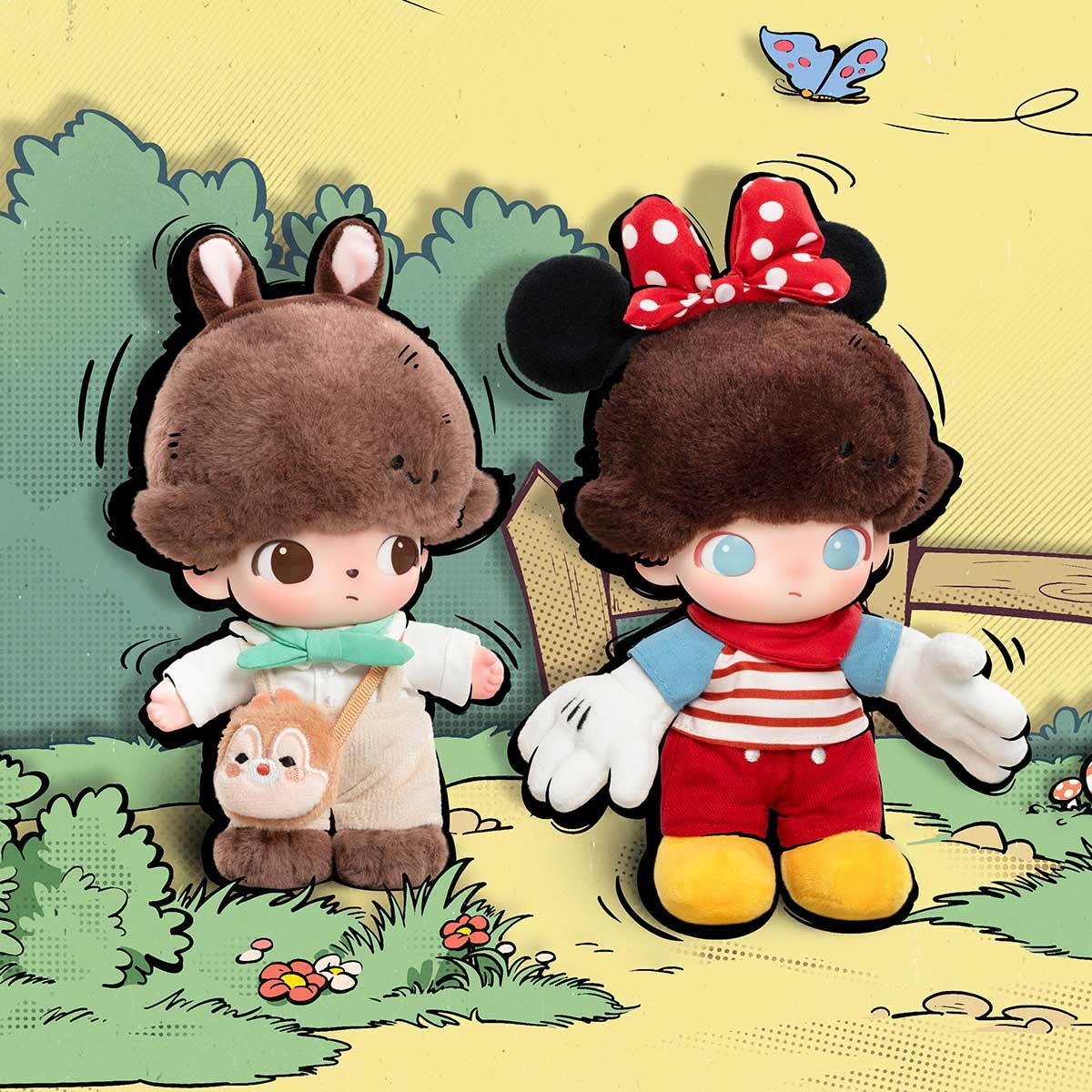 DIMOO WORLD × DISNEY Series-Vinyl Plush Keychain Blind Box - POP