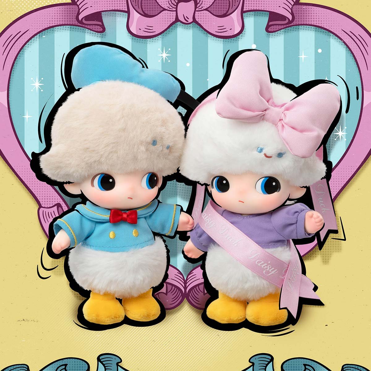 DIMOO WORLD × DISNEY Series-Vinyl Plush Keychain Blind Box - POP