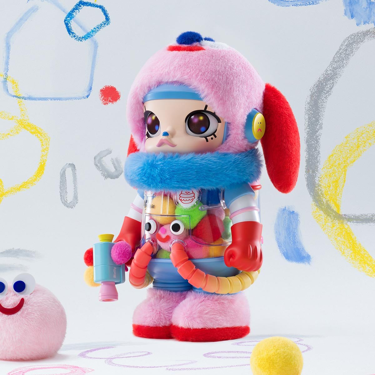 その他 POPMART MEGA SPACE MOLLY Jon Burgerman MEGA SPACE MOLLY 400% Jon Burgerman - POP MART Official