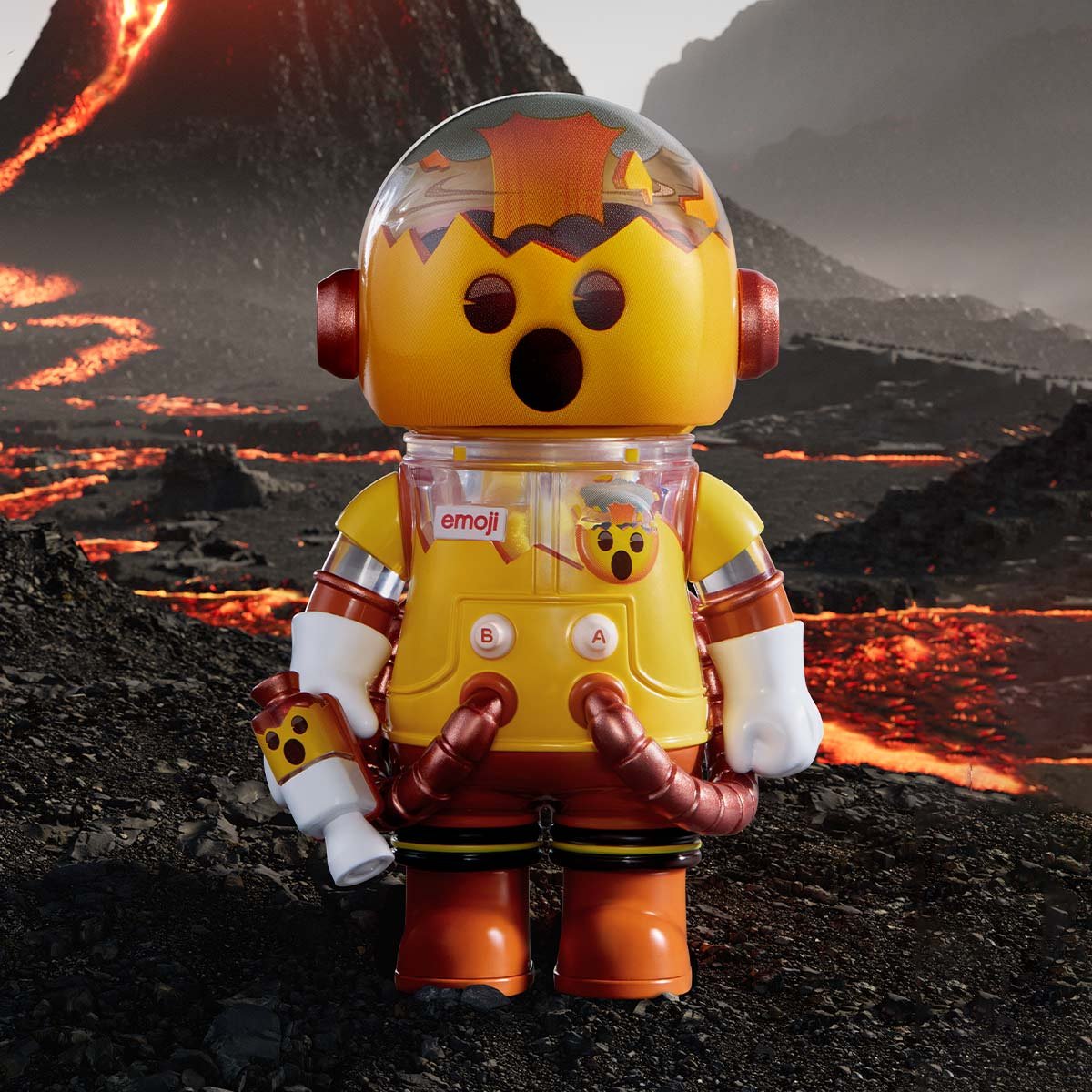 MEGA SPACE MOLLY 100% × emoji™ Series - POP MART Official