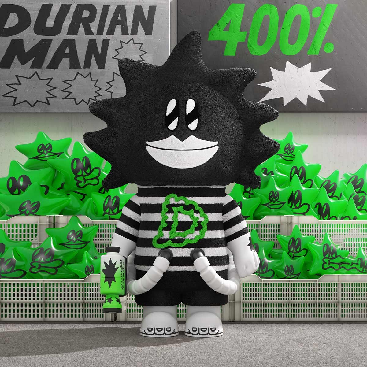 MEGA SPACE MOLLY 400% LALA COMPANY - Durian Man | POP MART Official