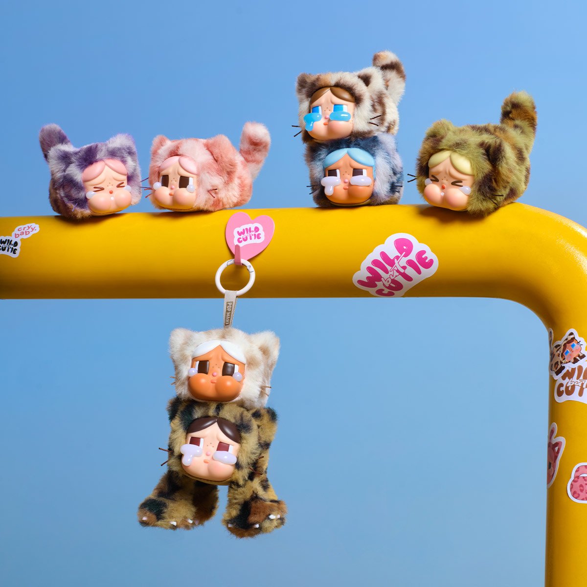 ぬいぐるみ・マスコット Popmart Crybaby CRYBABY Wild but Cutie Series - Vinyl Plush Pendant Blind Box