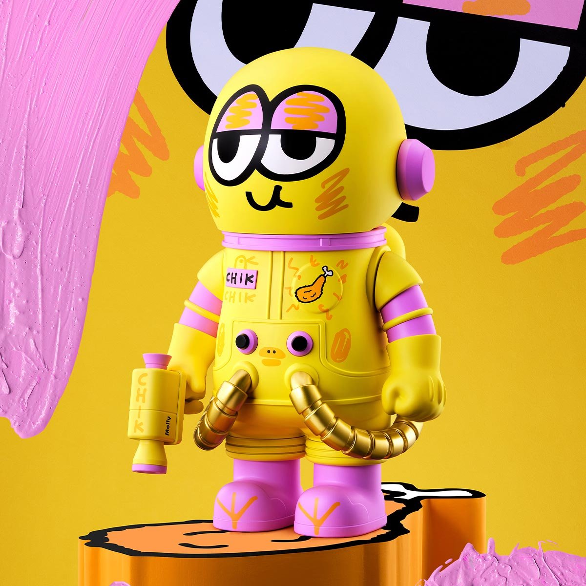 MEGA SPACE MOLLY 400% JON BURGERMAN SPACE CADETS Series - POP MART
